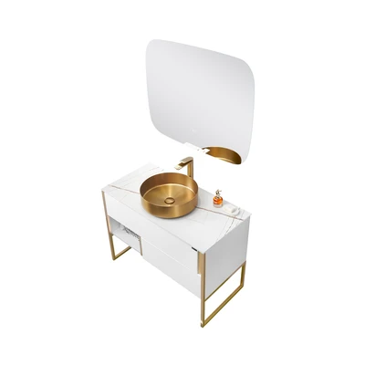 Gambar Home Galleria Odyn Set Kabinet Kamar Mandi - Putih