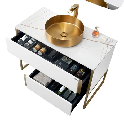 Gambar Home Galleria Odyn Set Kabinet Kamar Mandi - Putih