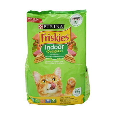 Gambar Friskies Makanan Kucing Kering Adult Indoor Delights 1.1 kg