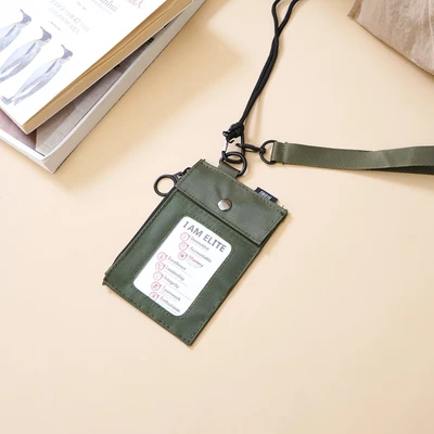 Gambar Ataru Id Card Holder Slim Dengan Strap - Hijau