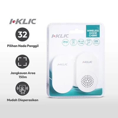 Gambar I-klic Bel Pintu Nirkabel Plug 311 - Putih