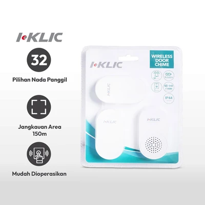 Gambar I-klic Bel Pintu Nirkabel Plug 2-311 - Putih