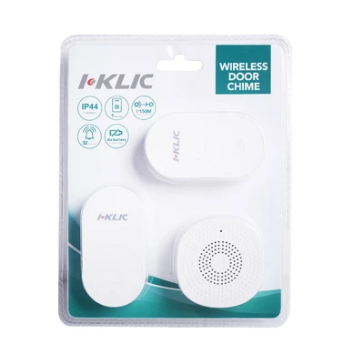 Gambar I-klic Bel Pintu Nirkabel Plug 2-ub01 - Putih