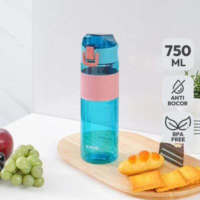 Gambar Kris Botol Minum Tritan 750 ml - Biru/Pink