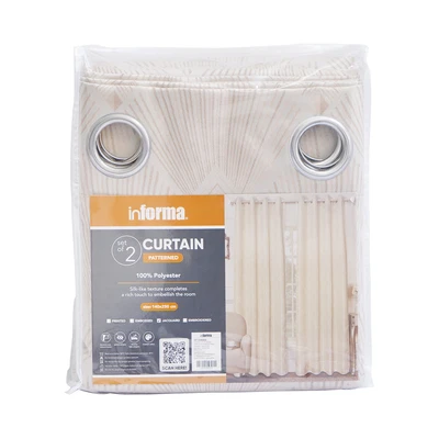 Gambar Informa Gorden Jacquard Yd Diamond 140x250 cm Set 2 pcs - Beige