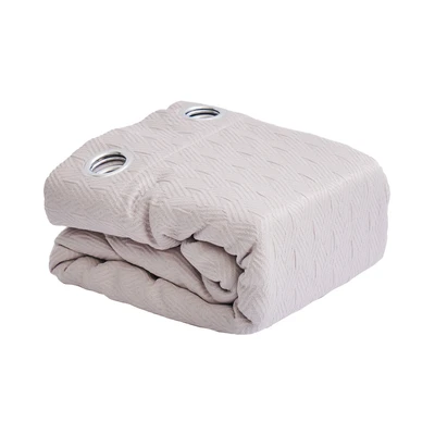 Gambar Informa Gorden Jacquard Wrinkle 140x250 cm Set 2 pcs - Taupe
