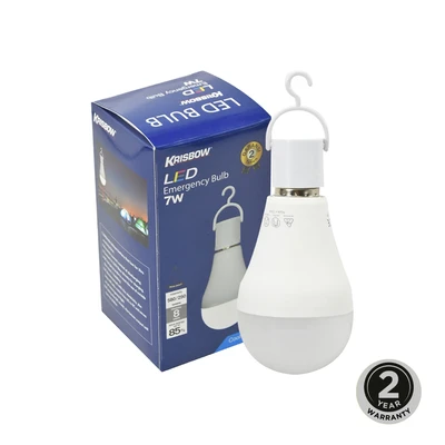 Gambar Krisbow Lumi Bohlam Led Darurat 7 Watt Cool Daylight - Putih