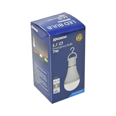 Gambar Krisbow Lumi Bohlam Led Darurat 7 Watt Cool Daylight - Putih