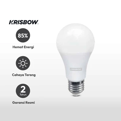 Gambar Krisbow Set 5 Pcs Lumi Bohlam Led 11 Watt Warm White - Kuning