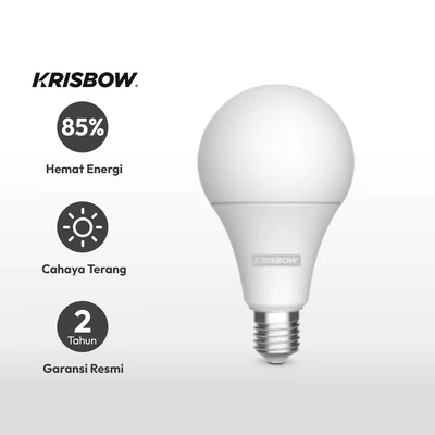 Gambar Krisbow Lumi Bohlam LED 18 Watt 1800 Lumen Cool Daylight E27 - Putih