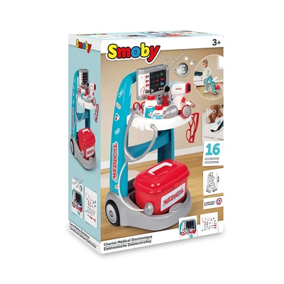 Gambar Smoby Playset Electronic Medical Trolley 7/340207