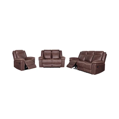 Gambar Selma Winchester Set Sofa Recliner Fabric - Cokelat