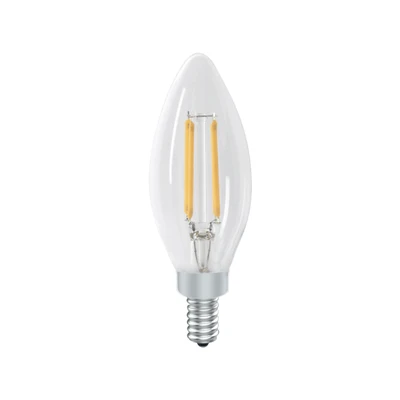 Gambar Krisbow Bohlam LED Filamen Candle 4 Watt 400 Lumen Warm White E14 - Kuning