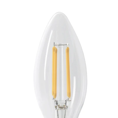 Gambar Krisbow Bohlam LED Filamen Candle 4 Watt 400 Lumen Warm White E14 - Kuning