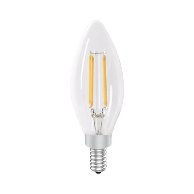 Gambar Krisbow Bohlam LED Filamen Candle 4 Watt 330 Lumen Warm White E14 - Kuning
