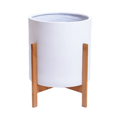 Gambar Informa Pot Tanaman Semen Dengan Stand 62 cm - Putih