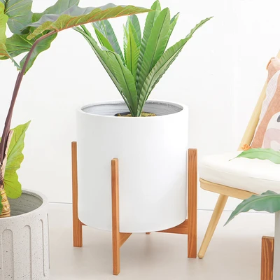 Gambar Informa Pot Tanaman Semen Dengan Stand 62 cm - Putih