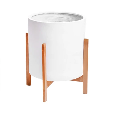 Gambar Informa Pot Tanaman Semen Dengan Stand 62 cm - Putih