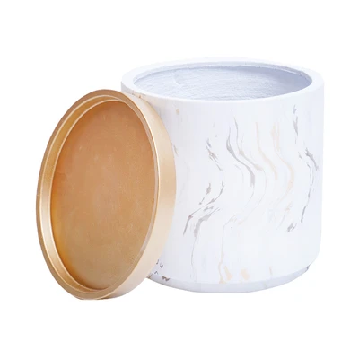 Gambar Informa Pot Tanaman Dengan Saucer Marble 28.5 cm - Gold