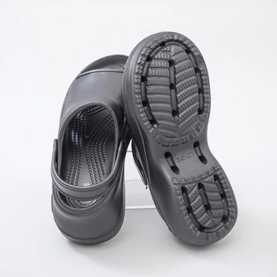 Gambar Ataru Ukuran 38-39 Sandal Wanita Clogs Wedges Sling Back - Hitam