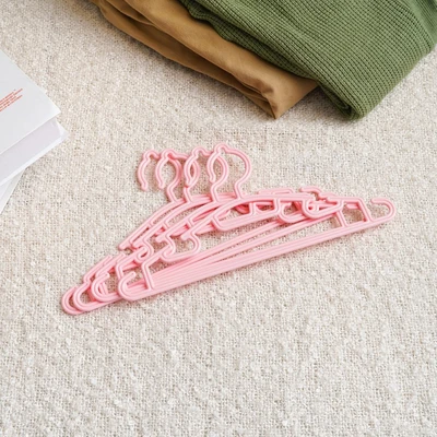 Gambar Stora Hanger Baju Plastik PP 29.5 cm Set 4 pcs - Pink