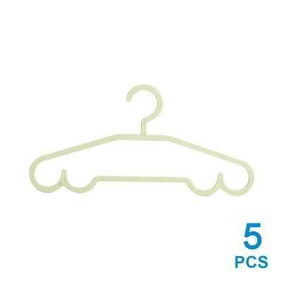 Gambar Stora Hanger Baju Plastik PP 42 cm Set 5 pcs - Hijau