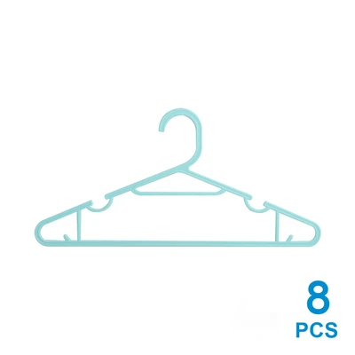 Gambar Stora 39 Cm Set 8 Pcs Hanger Plastik Pp - Biru