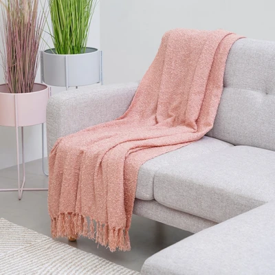 Gambar Informa 125x150 Cm Selimut Throw Einne Boucle - Pink