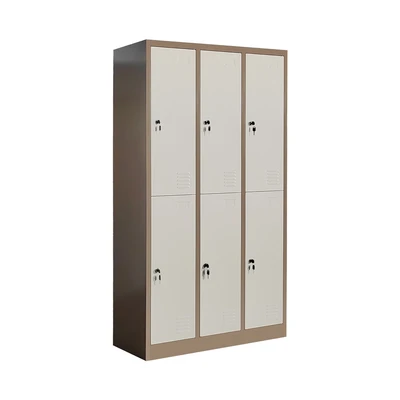 Gambar Informa Kiev Multi Loker Metal 6 Pintu - Cokelat Muda