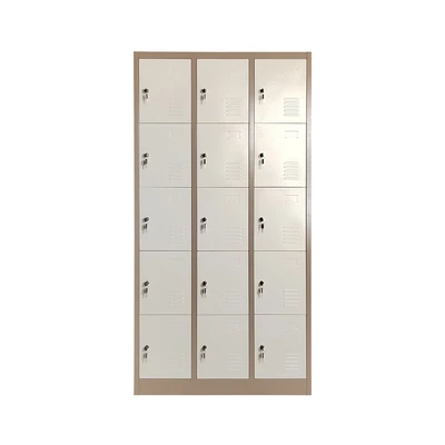 Gambar Informa Kiev Loker Besi Multi 15 Pintu - Cokelat Muda