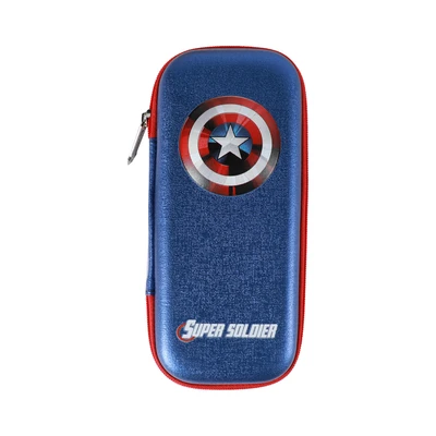 Gambar Marvel Tempat Pensil Hardcase 3D Captain America - Biru