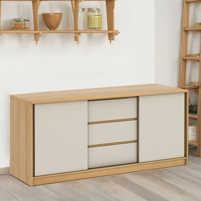 Gambar Informa 180 cm Kabinet Bawah Dapur - Cokelat Taupe