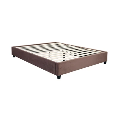 Gambar Informa 120x200 cm Linford III Dipan Tempat Tidur Velvet - Cokelat