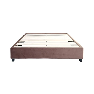 Gambar Informa 120x200 cm Linford III Dipan Tempat Tidur Velvet - Cokelat