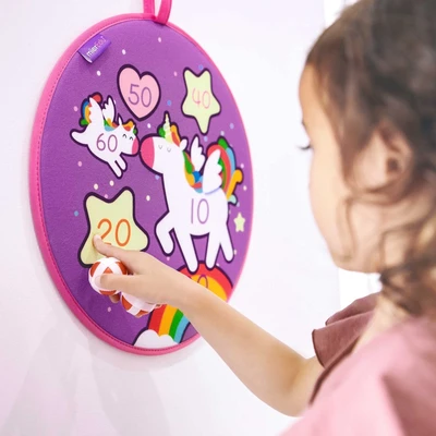 Gambar Mieredu Set Dartboard Game Magic Unicorn Me513