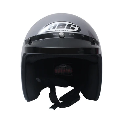 Gambar Hbc Classic Pet Chip Helm Half Face - Abu-abu