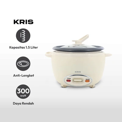 Gambar Kris 600 Ml Rice Cooker Manual - Putih