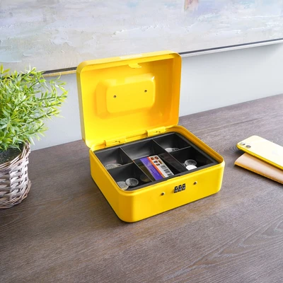 Gambar Krisbow 20x16x9 Cm Cash Box Combination Lock - Kuning