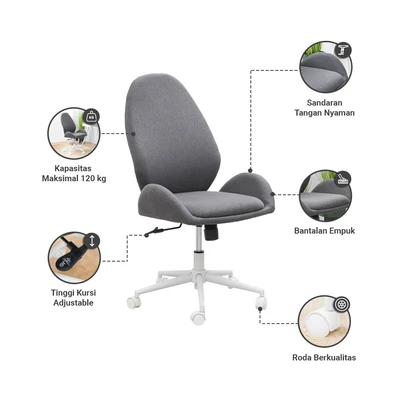 Gambar Informa Zarina Kursi Kantor - Abu-Abu