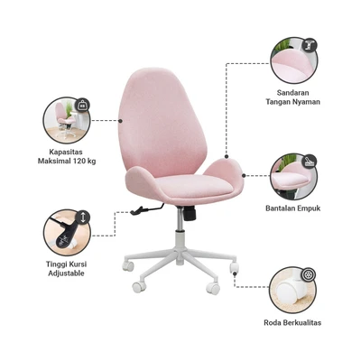Gambar Informa Zarina Kursi Kantor - Pink