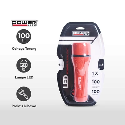 Gambar Powerlite Senter Led Rubber 100lm 2d