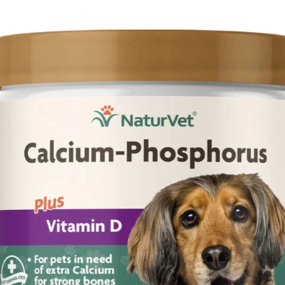 Gambar Naturvet Vitamin Anjing Calcium Phosphorus Powder 453 Gr