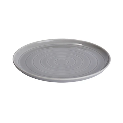 Gambar Delicia Piring Saji Dessert Porcelain Bright Marble 21.5 cm - Abu-Abu