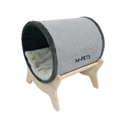 Gambar M-Pets Tempat Tidur Hewan Kucing Tunnel Elevated