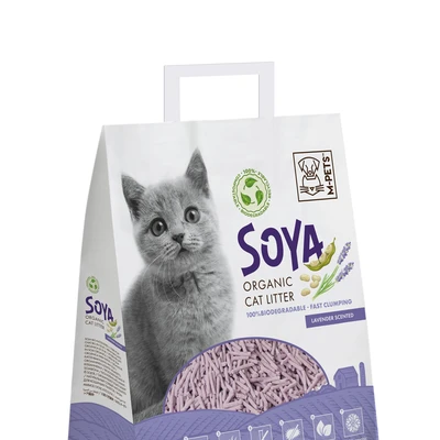 Gambar M-Pets Soya Pasir Kucing Organik Lavender 6 Liter