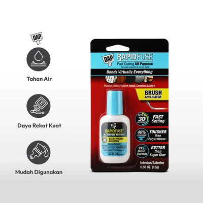 Gambar DAP Lem Rapid Fuse Tougher Dengan Brush 16 Gr