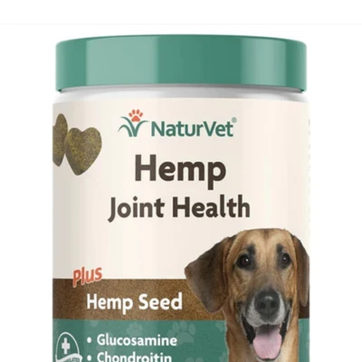 Gambar Naturvet Hemp Joint Health Soft Chews Vitamin Anjing 60 pcs