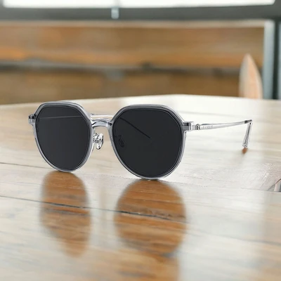 Gambar Parim Eyewear Kacamata Optical Magnet Round Metal - Hitam/Silver