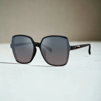 Gambar Parim Eyewear Sunnies Kacamata Sunglasses Semi Cat Eye - Hitam