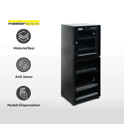 Gambar Masterspace 160 Ltr Dry Cabinet Mrd-188t - Hitam